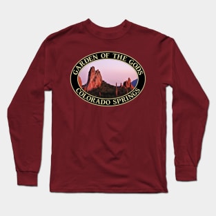 Sunset at Garden of the Gods in Colorado Springs, Colorado Long Sleeve T-Shirt